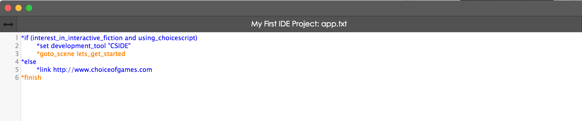 ChoiceScript IDE Pre-Launch Event